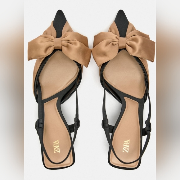 Zara, BOW TRIM SLINGBACKS, US 7.5 - Picture 14 of 14